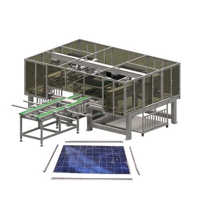 220 v/380 v Машина для установки переработки солнечных панелей для блока переработки кремниевых модулей