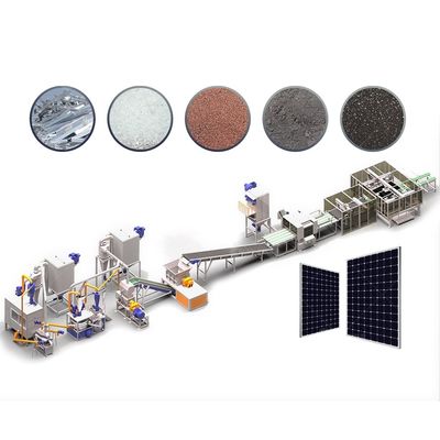 220 v/380 v Машина для установки переработки солнечных панелей для блока переработки кремниевых модулей