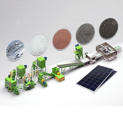 220 v/380 v Машина для установки переработки солнечных панелей для блока переработки кремниевых модулей