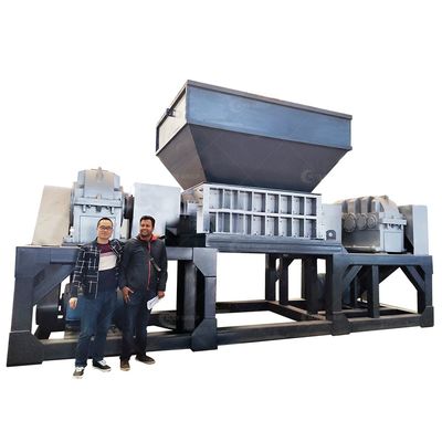 2300 кг мощности Скрап Автомобильные шины Shredder Machine для видео-инспекции промышленных отходов