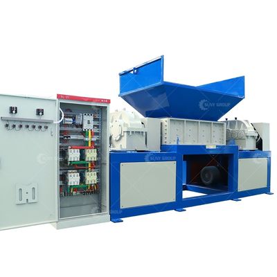 9CrSi/D2/SKD-11 Blades Double Shaft Shredder для дерева и металлолома из пластиковых шин