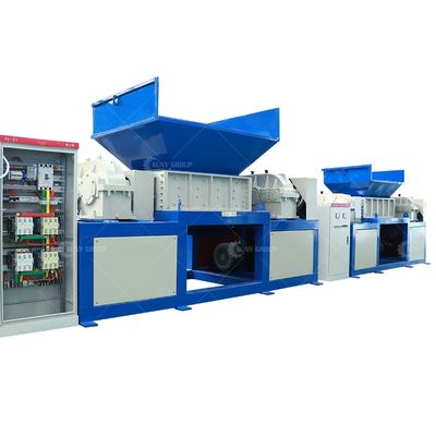 9CrSi/D2/SKD-11 Blades Double Shaft Shredder для дерева и металлолома из пластиковых шин